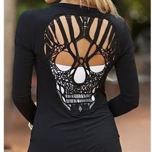 Skull detail cardigan